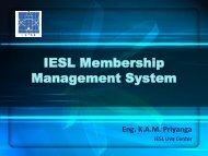 IESL Membership Management System - The Institution of ...