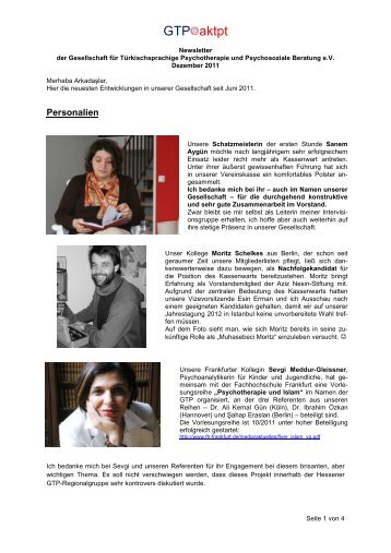 GTP-Newsletter 12-2011 - AKTPT | Arbeitskreis Türkischsprachige ...