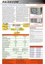 RC3000-15 Multi Service Access Node Relative Standards ... - Ä°ntelnet