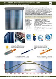 Datenblatt Vakuumröhrenkollektor VH.pdf - RSF SOLAR