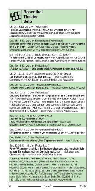 EITE - Hof Programm