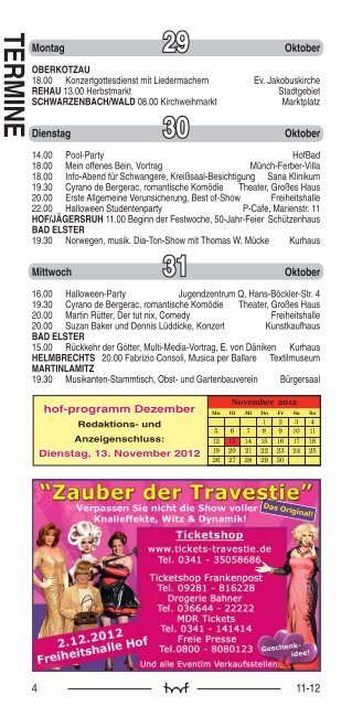 EITE - Hof Programm