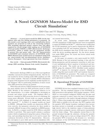 A Novel GGNMOS Macro-Model for ESD Circuit Simulation