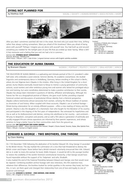 german documentaries 2012 (pdf - 7 mb)