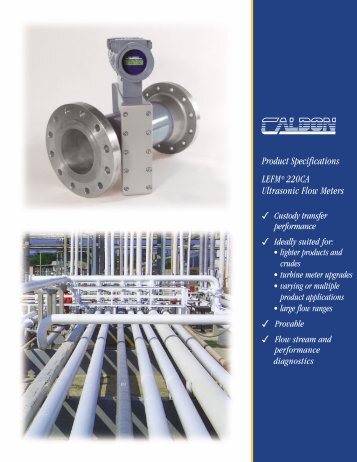 Product Specifications LEFMÂ® 220CA Ultrasonic Flow Meters - ods ...