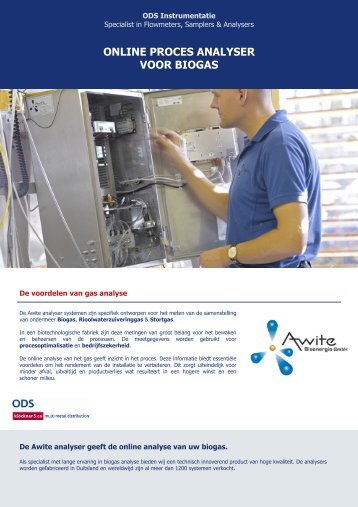 ODS Awite biogas analyser brochure - ODS-instrumentatie NL