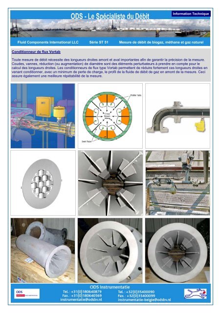 Fluid Components International LLC SÃ©rie ST 51 Mesure de dÃ©bit ...