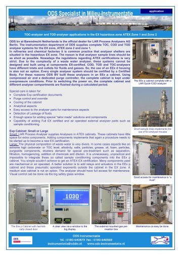 08-21 TOC-analyze and TOD-analyser ATEX Zone 1 and 2 ...