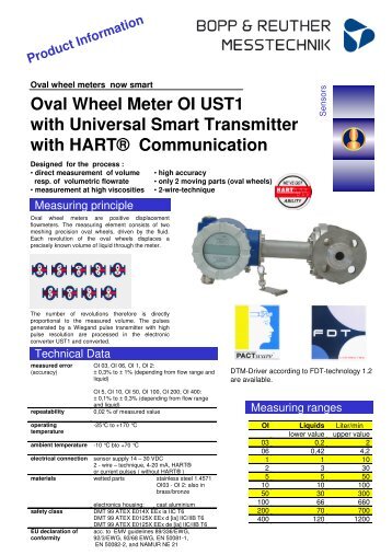 Oval Wheel Meter OI UST1 - ODS-instrumentatie NL