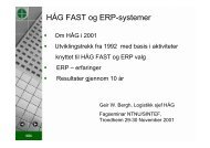 HÃG FAST og ERP-systemer - P2005 - NTNU