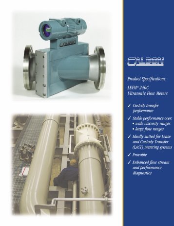Product Specifications LEFMÂ® 240C Ultrasonic Flow Meters - ods ...