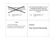 Das Voynich-Manuskript - HU Berlin