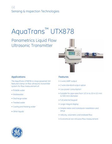 AquaTrans UTX878 liquid flow transmitter - ODS-instrumentatie NL
