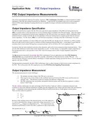 PSE Output Impedance Measurements