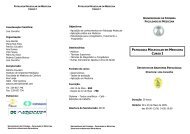 patologia molecular em medicina curso i - Universidade de Coimbra