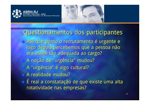 GestÃ£o com as Pessoas Recrutamento e SeleÃ§Ã£o - ABRH-RJ