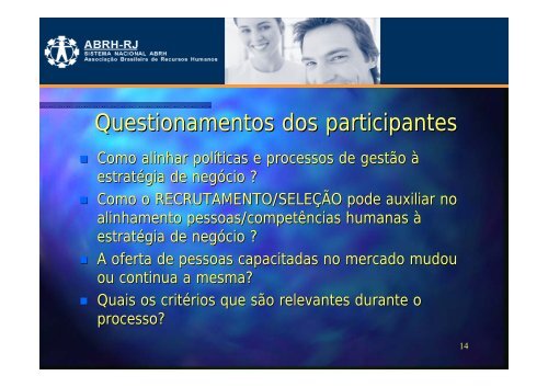 GestÃ£o com as Pessoas Recrutamento e SeleÃ§Ã£o - ABRH-RJ