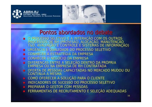 GestÃ£o com as Pessoas Recrutamento e SeleÃ§Ã£o - ABRH-RJ