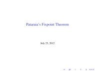 Pataraia's Fixpoint Theorem
