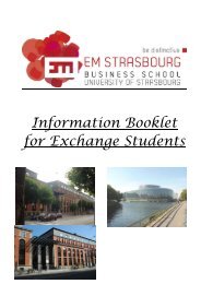 ESC Information Booklet for Exchange Students - The EU Studies ...