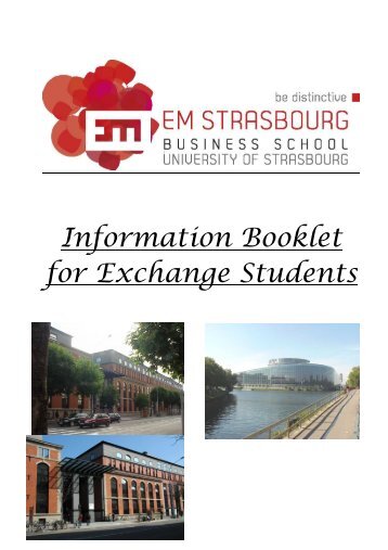 ESC Information Booklet for Exchange Students - The EU Studies ...