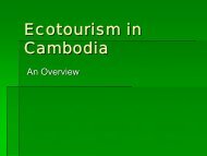 Ecotourism in Cambodia