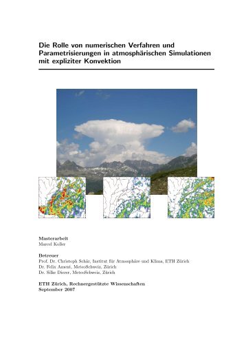 Die Rolle von numerischen Verfahren und Parametrisierungen in ...