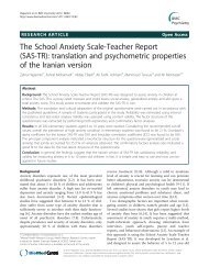 The School Anxiety Scale-Teacher Report (SAS-TR): translation and ...