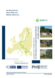 The Green Belt as a European Ecological Network strengths and gaps