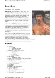 Bruce Lee - Ning Mui Kung Fu Organisation