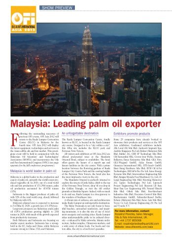 Malaysia - Oil & Fats International