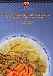 ESA Snack Production Course