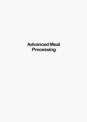 Advanced Meat Processing