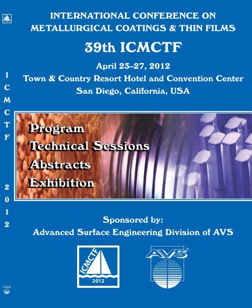 ICMCTF 2012! - CD-Lab Application Oriented Coating Development