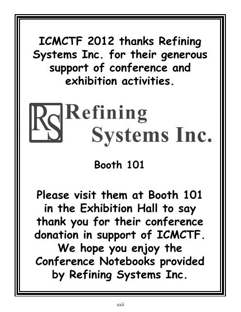 ICMCTF 2012! - CD-Lab Application Oriented Coating Development