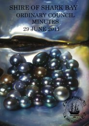 Minutes 29-06-11 - Shire of Shark Bay
