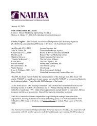 January 10, 2003 FOR IMMEDIATE RELEASE Contact ... - Nailba