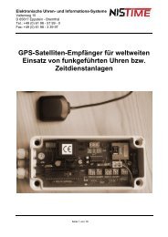 K-GPS/DCF - Bedienunsanleitung GPS Antenne - NIS time