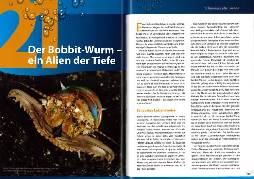 Der Bobbit-Wurm ein Alen der Tiefe