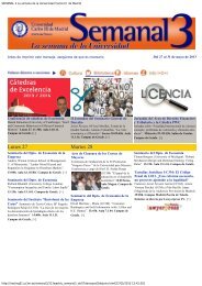 SEMANAL 3 La semana de la Universidad Carlos III de Madrid