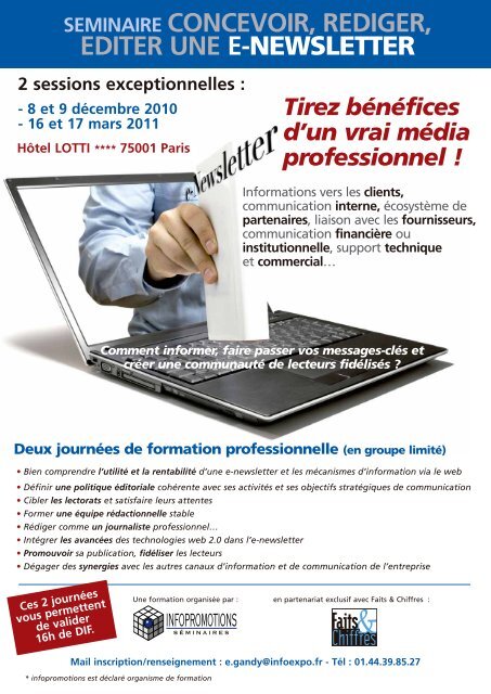 seminaire concevoir, rediger, editer une e ... - Groupe Solutions