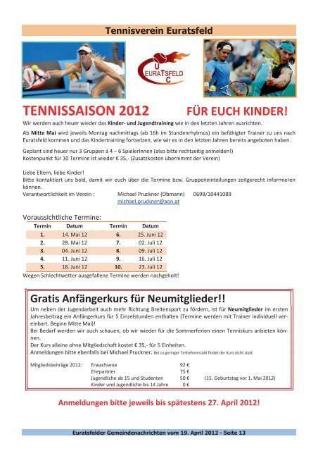 Download - Marktgemeinde Euratsfeld