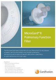 MicroGardÂ® II Pulmonary Function Filter - CareFusion.de