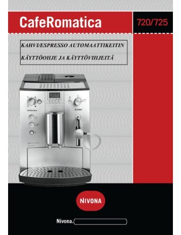 CafeRomatica 720/725/740 (PDF) -  Nivona