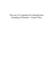 The use of 2n gametes for introgression breeding - The Lilium ...