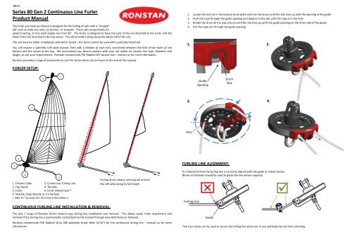 Series 80 Gen 2 Continuous Line Furler Product Manual - Ronstan