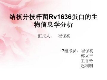 结核分枝杆菌Rv1636蛋白的生物信息学分析 - abc