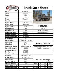 Truck Spec Sheet - The Truck Paper