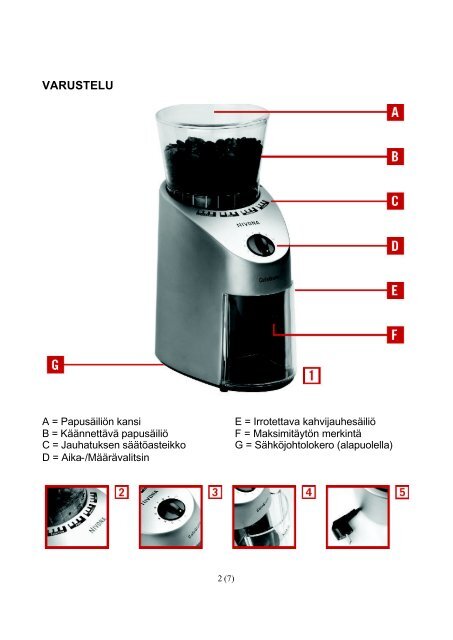 CafeGrano 120/130 (PDF) - Nivona