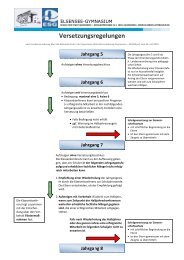 Schulartverordnung Gymnasien (SAVOGym); Diagramm - Elsensee ...